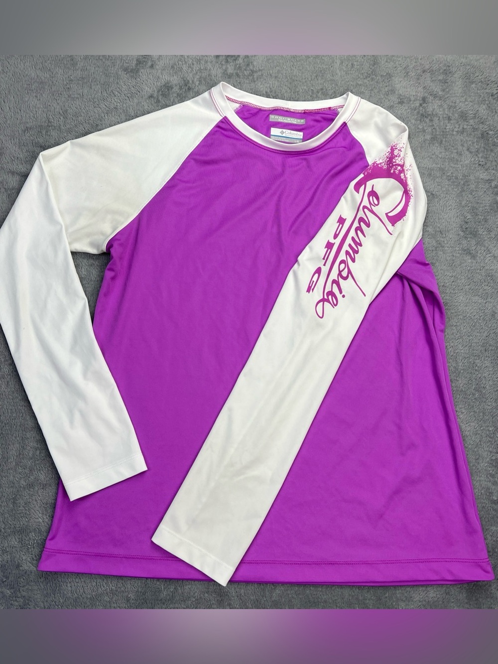 Columbia PFG Women’s Large Omni Shade Sun Protection Shirt Fishing Beach Raglan
